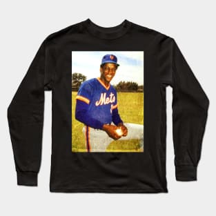 Vintage Dwight Gooden in New York Mets, 1983 Long Sleeve T-Shirt